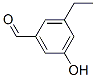 Structure of BENZALDEHYDE, 3-ETHYL-5-HYDROXY-