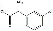 Structure of a-Amino-3-chloro-benzeneacetic acid methyl ester