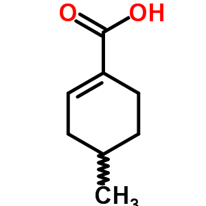Structure of 4-methylcyclohex-1-ene-1-carboxylic acid