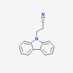 3-(9H-carbazol-9-yl)propanenitrile结构式