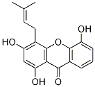 1,3,5-Trihydroxy-4-(3-methyl-2-buten-1-yl)-9H-xanthen-9-one结构式