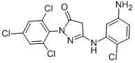 Structure of 1-(2,4,6-Trichlorophenyl)-3-(5-amino-2-chloroanilino)-5-pyrazolone