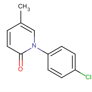 Structure of 2(1H)-Pyridinone, 1-(4-chlorophenyl)-5-methyl-