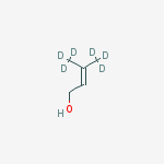 Structure of 3-METHYL-2-BUTEN-1-OL-D6
