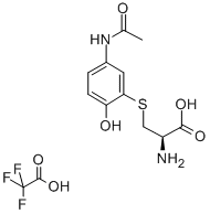 S-[5 - (乙酰氨基)- 2 -羟基苯基] - L -半胱氨酸结构式