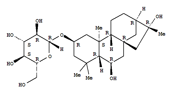 Structure of 6β,16-Dihydroxykauran-2β-yl β-D-glucopyranoside