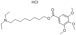 Structure of 8-(DIETHYLAMINO)OCTYL 3,4,5-TRIMETHOXYBENZOATE HYDROCHLORIDE