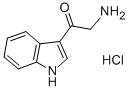Structure of 2-(1H-INDOL-3-YL)-2-OXO-ETHYLAMINE HCL