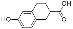 Structure of 2-NAPHTHALENECARBOXYLIC ACID, 1,2,3,4-TETRAHYDRO-6-HYDROXY-