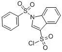 Structure of 1-(Phenylsulfonyl)indole-3-sulfonyl chloride