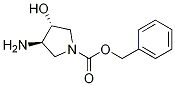 benzyl (3R,4R)-3-aMino-4-hydroxypyrrolidine-1-carboxylate结构式
