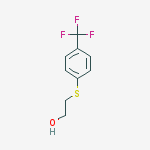 Structure of 4-TRIFLUOROMETHYLPHENYLTHIOETHANOL, 98%
