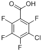 3-氯-2,4,5,6-四氟苯甲酸结构式