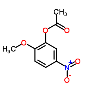 2-methoxy-5-nitrophenyl acetate结构式