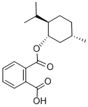 Structure of MONO-(1S)-(+)-MENTHYL PHTHALATE