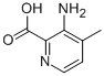 3-amino-4-methylpyridine-2-carboxylic acid结构式