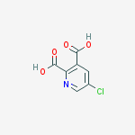Structure of 2,3-Pyridinedicarboxylic acid, 5-chloro-