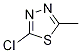 Structure of 1,3,4-Thiadiazole, 2-chloro-5-methyl-