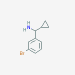 Structure of (3-bromophenyl)-cyclopropylmethanamine