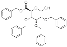 2,3,4-Tris-O-(phenylmethyl)-D-glucuronic Acid Phenylmethyl Este结构式