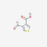 3-Thiophenecarboxylic acid, 4-formyl-结构式