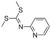 Structure of CARBONIMIDODITHIOIC ACID PYRIDIN-2-YL-,DIMETHYL ESTER