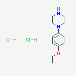 Structure of 1-(4-Ethoxy-phenyl)-piperazine dihydrochloride