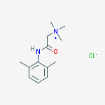 2-[(2,6-dimethylphenyl)amino]-n,n,n-trimethyl-2-oxoethanaminium C Hloride结构式