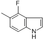 Structure of 1H-INDOLE,4-FLUORO-5-METHYL-