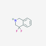 Structure of 4,4-DIFLUORO-1,2,3,4-TETRAHYDROISOQUINOLINE