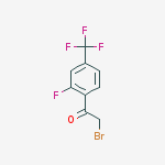 Ethanone, 2-bromo-1-[2-fluoro-4-(trifluoromethyl)phenyl]-结构式