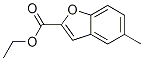 Structure of 2-Benzofurancarboxylic acid, 5-methyl-, ethyl ester
