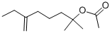 Structure of DIHYDROMYRCENYL ACETATE