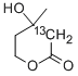 Structure of MEVALONIC-2-13C LACTONE
