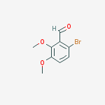Benzaldehyde, 6-bromo-2,3-dimethoxy-结构式