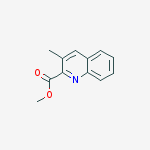 2-Quinolinecarboxylic acid, 3-methyl-, methyl ester结构式