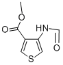 3-Thiophenecarboxylic acid, 4-(formylamino)-, methyl ester结构式