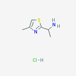 Structure of 1-(4-METHYL-1,3-THIAZOL-2-YL)ETHANAMINE 95%