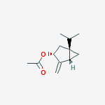 (1alpha,3beta,5alpha)-4-Methylene-1-(1-methylethyl)bicyclo(3.1.0)hexan-3-ol acetate结构式