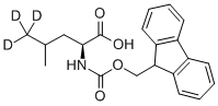 L-LEUCINE-D3-N-FMOC (METHYL-D3)结构式