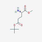Structure of L-Glutamic acid, 5-(1,1-dimethylethyl) 1-methyl ester