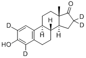 Structure of ESTRONE-2,4,16,16-D4