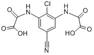 Structure of 2,2-[(2-Chloro-5-cyano-1,3-phenylene)diimino]bis[2-oxoacetic acid]