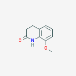 Structure of 2(1H)-Quinolinone, 3,4-dihydro-8-methoxy