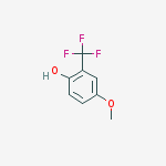 4-methoxy-2-(trifluoromethyl)phenol结构式
