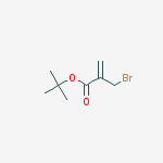 Structure of 2-Propenoic acid, 2-(bromomethyl)-, 1,1-dimethylethyl ester