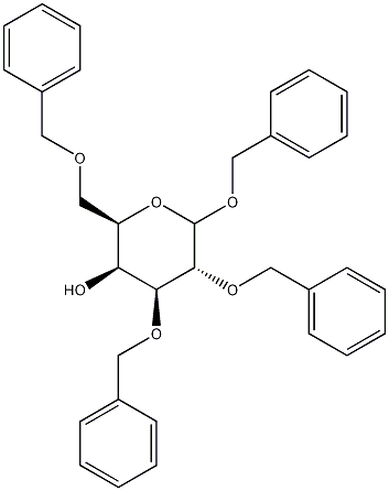 Structure of Benzyl 2,3,6-Tri-O-benzyl--D-galactopyranoside