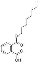 Structure of octyl hydrogen phthalate