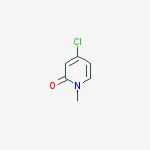 4-chloro-1-methylpyridin-2-one结构式