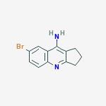 2,3-Dihydro-7-bromo-1H-cyclopenta[b]quinolin-9-amine结构式